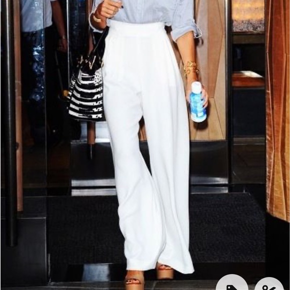 Zara Wide Flowy Pants - Picture 9 of 11